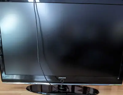 - Old Samsung Plasma TV - 45 inches - Includes a remote - Turns on and all inputs work - Takes a few...