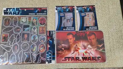 Explore the galaxy of collectibles with the Star Wars The Phantom Menace Sticker Book and Stickers....