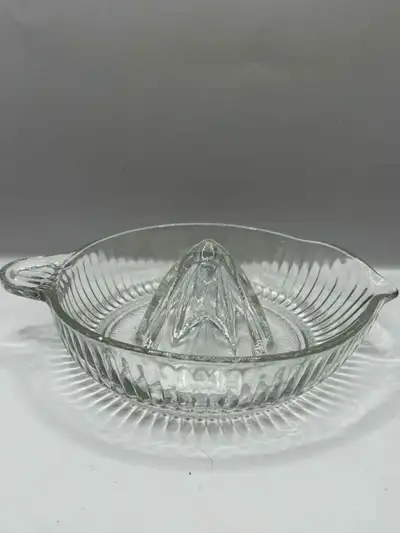 Large Clear Glass Vintage Juicer - Reamer, View more