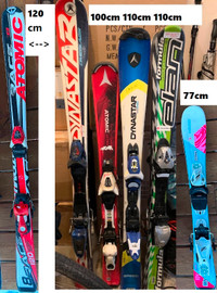 110cm to 131cm kids junior Youth Downhill Carving Skis snowblade