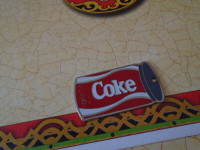 Mini plaque décoratif coca-cola/Decorative coca-cola plate