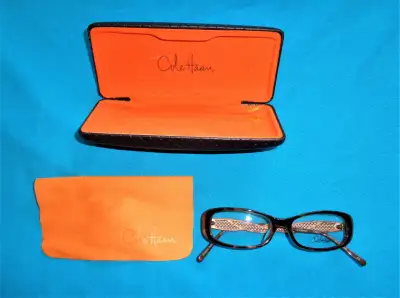 Cole Haan Adult Eyeglasses CH917 Tortoise Brown Italy Case NEW, View more