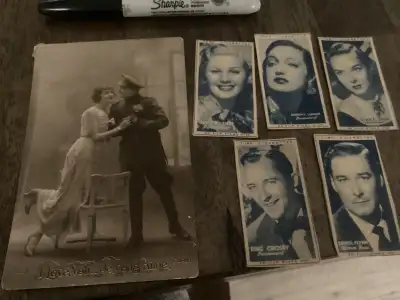 1900s World War 1 Casualty Post Card & Movie Star Cards, View more