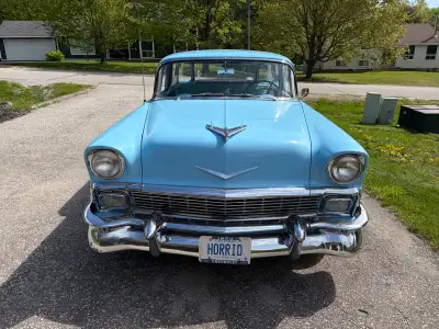 ‘56 Chevy, it is not a show car, but it is not an old rust bucket either. Price reflects that. Alway...