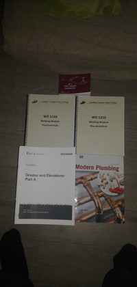 all plumber text books and modules new bought October brand new