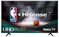 Hisense 50" 4K UHD HDR LED Roku Smart TV (50R63G)