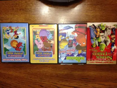 DVD movies in excellent condition $8 each or all four for $20. -The Backyardigans -The Snow Fort -Sh...