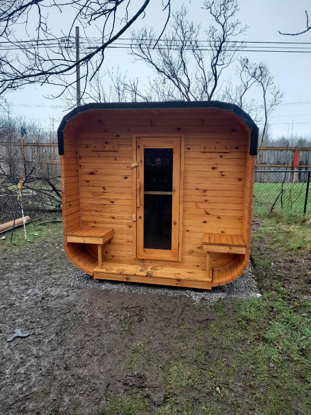 Saunas cube cabin barrels pods in Health & Special Needs in Barrie