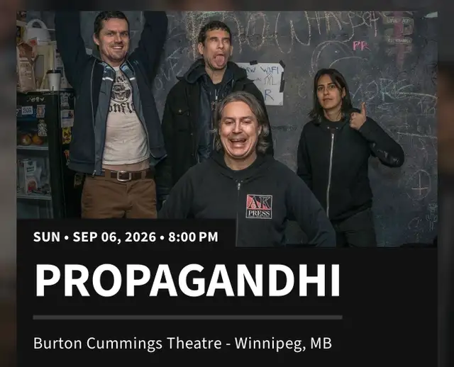 propagandhi tickets x3 