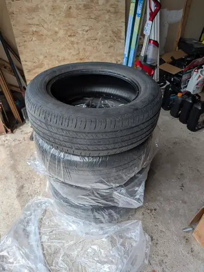 Tires were taken off my dad's old car. He got rid of it because it was too rusty, but the tires look...