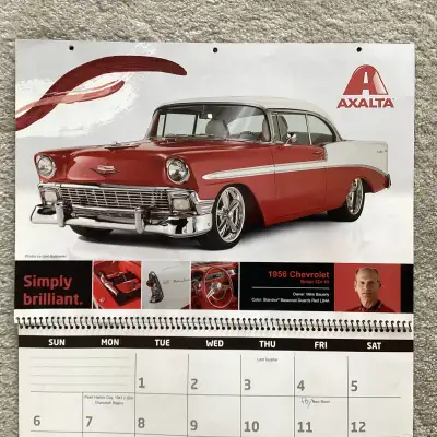2015 Vintage Cars Axalta Calendar, View more
