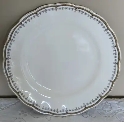 2 W.H. GRINDLEY CREAM PETAL PORTMAN PATTERN DINNER PLATE, View more