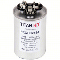 New Titan HD Dual run motor capacitor 25/5MFD, 440V/370V