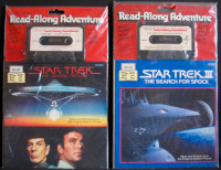 Star Trek Movies 1 & 3 2x Read-Along Adventure Book & Cassette