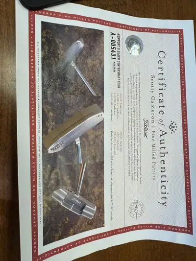 Golf Putter, Scotty Cameron New port Beach, centreshaft Tour, View more