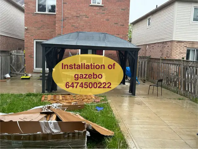 assembly of gazebo in Outdoor Tools & Storage in Mississauga / Peel Region - Image 2