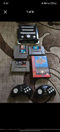 Retron 3 THREE-IN-ONE gaming system  nes genesis snes + games