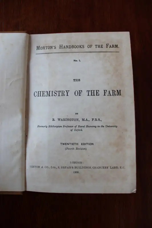 Morton's Handbooks Of The Farm. No. 1. The Chemistry Of The Farm63384462154497123