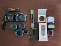 Nikon DSLR Bodies, Lenses, and Accessories (D7200, D3200, 50mm)