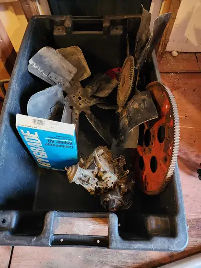 Chevrolet clutch fans,Rochester carb and rebuild kit,$100 firm. Parts are located in Plymouth. Also...