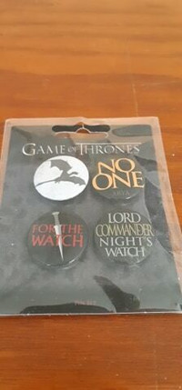 Game of Thrones set of pins