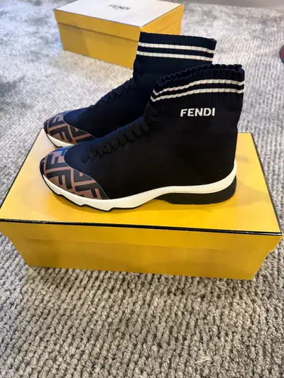 ** Authentic Woman’s Fendi Rockoko Sneaker Boot size 36, View more