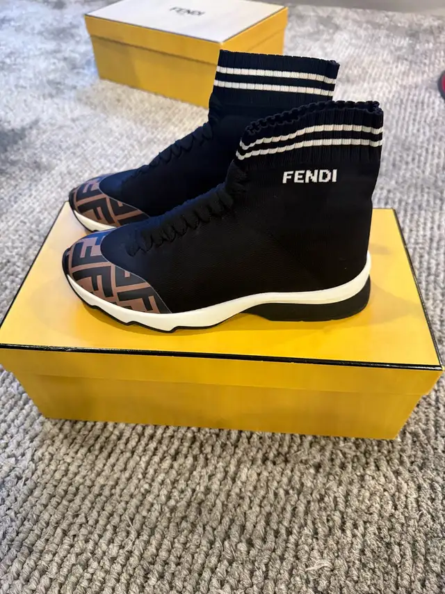 ** Authentic Woman’s Fendi Rockoko Sneaker Boot size 36 in Women's - Shoes in City of Toronto - Image 2