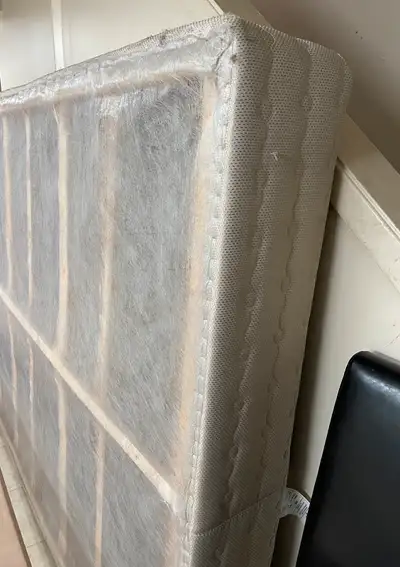 Queen box spring + mattress, View more