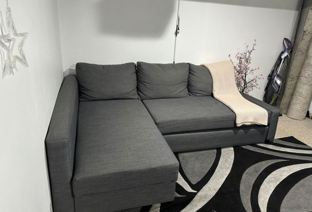 IKEA sofa bed with storage  free delivery  in Couches & Futons in City of Toronto - Image 3