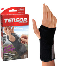 NEW Breathable Splint Wrist Brace, Black, One-Size