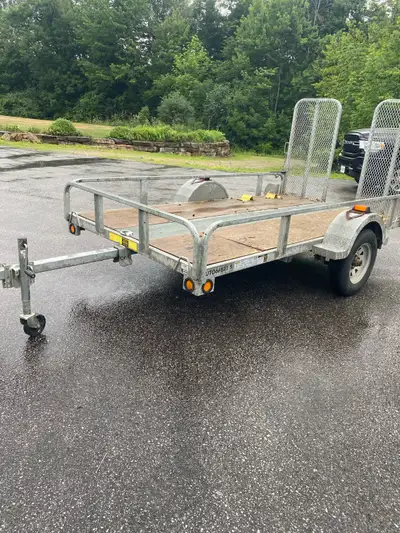 2021 Maxi Roule 6’ by 10’ galvanized trailer. Excellent condition, fits ATV, side by side, motorcycl...