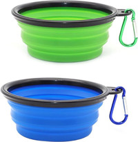 2 Pack Collapsible Dog Bowl