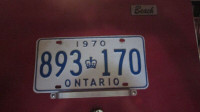 Antique / Historic / Licence Plates / 1970/ 1971/ 1973/ 1957