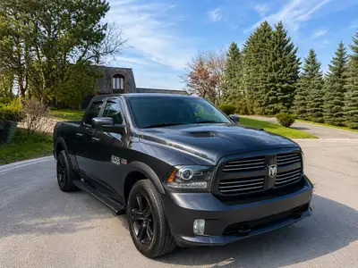 2013 Dodge Ram 1500 Sport Quad Cab 4x4 – 179,000 km. 5.7L HEMI V8 Very clean and well maintained tru...