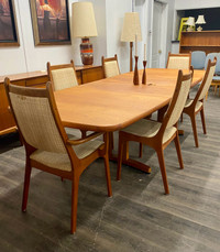 Teak Mid Century Modern Dining Chairs 