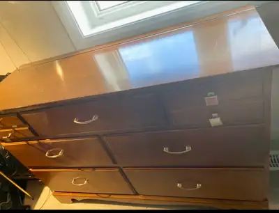 wooden 7 drawer dresser . $125, View more