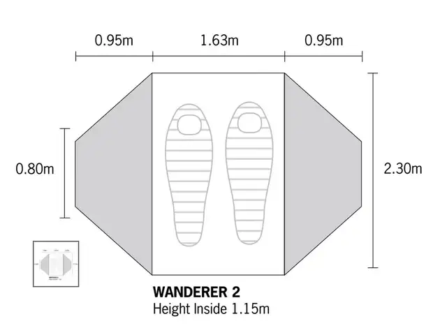 MEC Wanderer 2 Two-Person Tent in Fishing, Camping & Outdoors in City of Toronto - Image 2