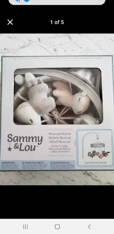 Sammy & Lou Musical Mobile Sweet Forest Friends, View more