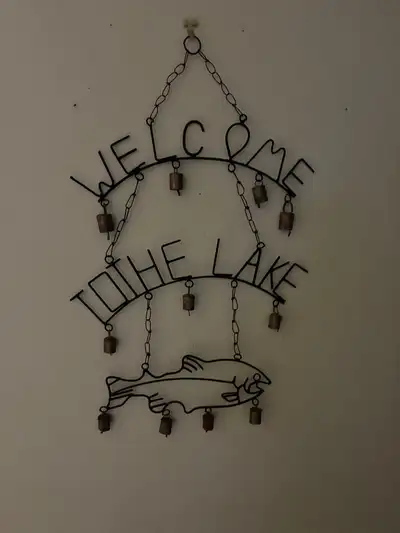 Welcome to the lake sign, View more