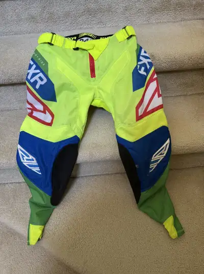 FXR MX clothing. Shirt is a Youth Medium. Pants are a Youth Medium. Asking $40 OBO. Willing to sell...