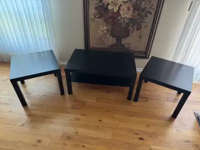 IKEA LACK Coffee Table and LACK Side Tables Set , View more