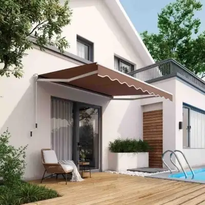 Costway 10 x 8.2 Feet Retractable Awning, View more