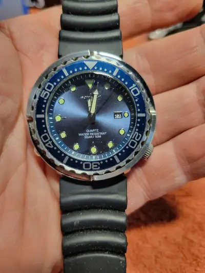 FOXBOX Quartz Diver Watch, has Tuna vibes. New Battery. , View more