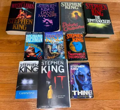 Stephen King Book lot of 10 Hardcover + Paperback Soft cover, View more
