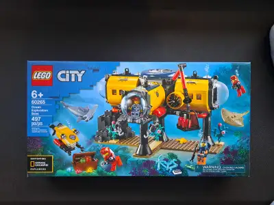NEW! Lego City 60265 Ocean Explorer Base. Retired. 497 pieces., View more