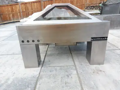 Fire Pit + Grill - Stainless Steel with covers, View more