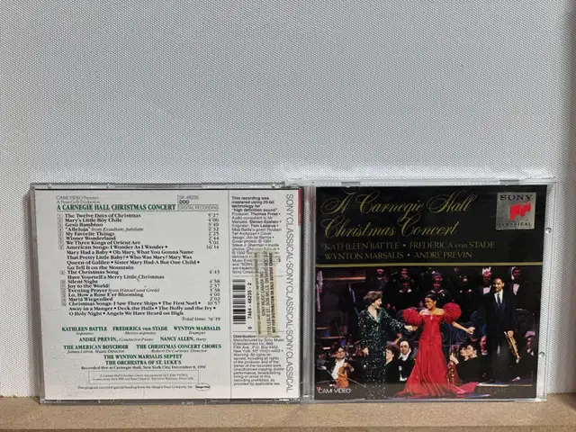 Sony Classical A Carnegie Hall Christmas 15 TrackConcert CD | CDs, DVDs ...