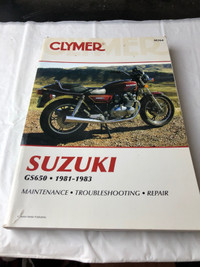 CLYMERS 1981-1983 SUZUKI GS650 REPAIR MAINTENANCE MANUAL #M1143