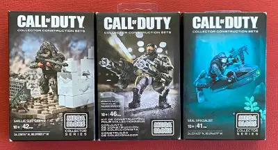 Call of Duty Ghille & Seal & Enforcer Figures by Mega Bloks: $100 for all plus shipping