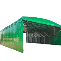 Large outdoor storage tent membrane structure parking shed slidi